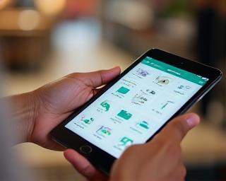 Mobile POS Go application running on a tablet device