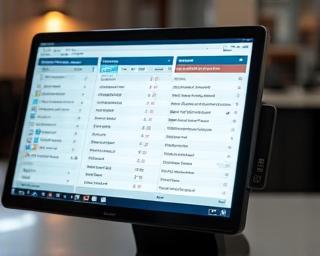 Retail POS Pro interface showing inventory items